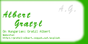 albert gratzl business card